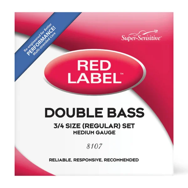 Super Sensitive 8127 Red Label Double Bass G String 3/4 Size