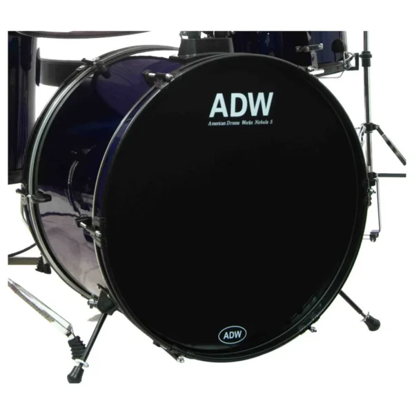 ADW Nebula 5 Piece Complete Drum Set - Blue - Image 3