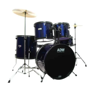 ADW Nebula 5 Piece Complete Drum Set - Blue