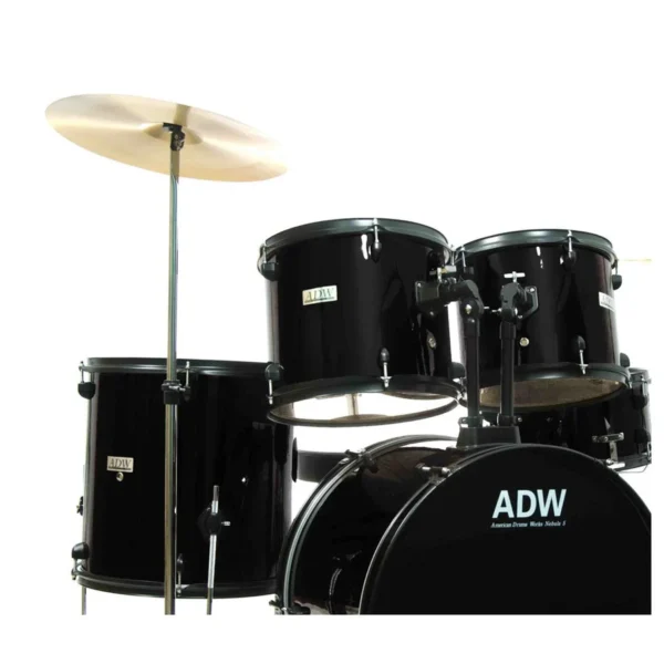 ADW Nebula5 Piece Complete Drum Set - Black - Image 3