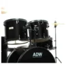 ADW Nebula5 Piece Complete Drum Set - Black - Image 2