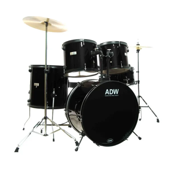 ADW Nebula5 Piece Complete Drum Set - Black