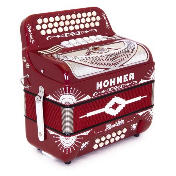 Anacleto Rey del Norte Accordion 6 Switch FBE/GCF Red Compact - Image 6
