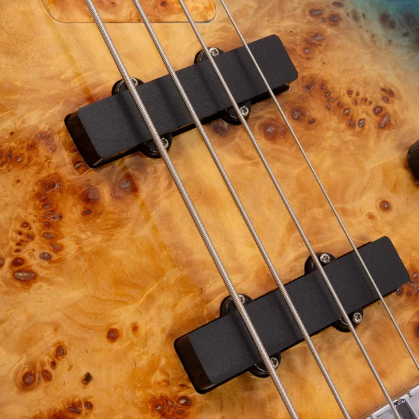 Babilon Master IV Four Strings Electric Bass in Green - Image 8