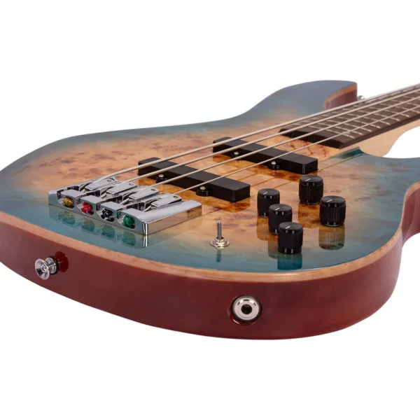 Babilon Master IV Four Strings Electric Bass in Green - Image 11