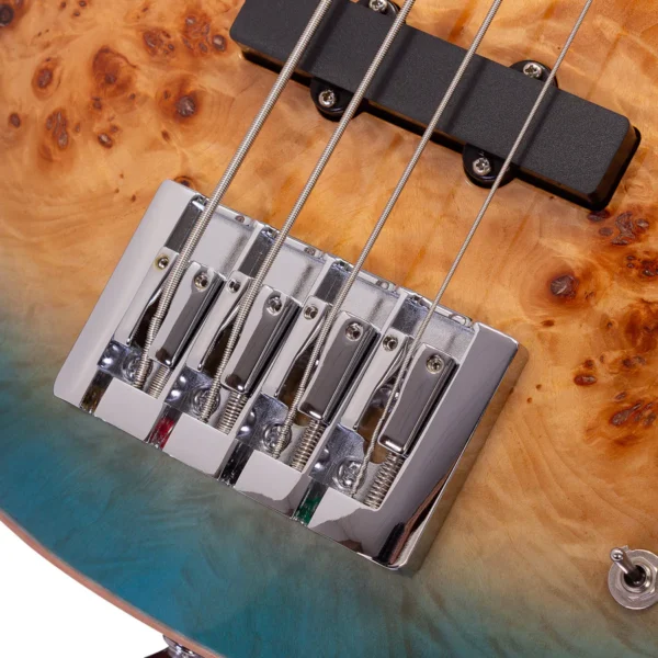 Babilon Master IV Four Strings Electric Bass in Green - Image 10