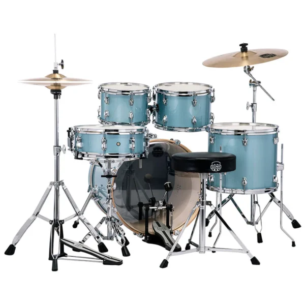 Mapex Venus 5 Pc Fusion Complete Setup VJ Aqua Blue Sparkle - Image 2