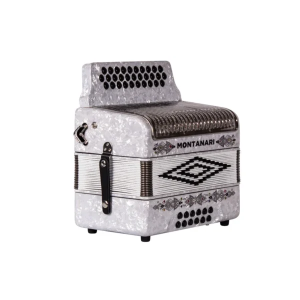 Montanari 3112 MG Accordion No Switch FBE White - Image 2