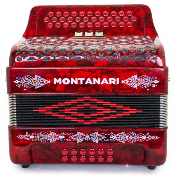 Montanari 3412 Accordion 3 Switch FBE Red - Image 2