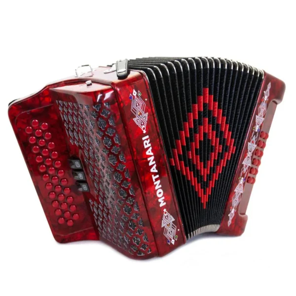 Montanari 3412 Accordion 3 Switch FBE Red