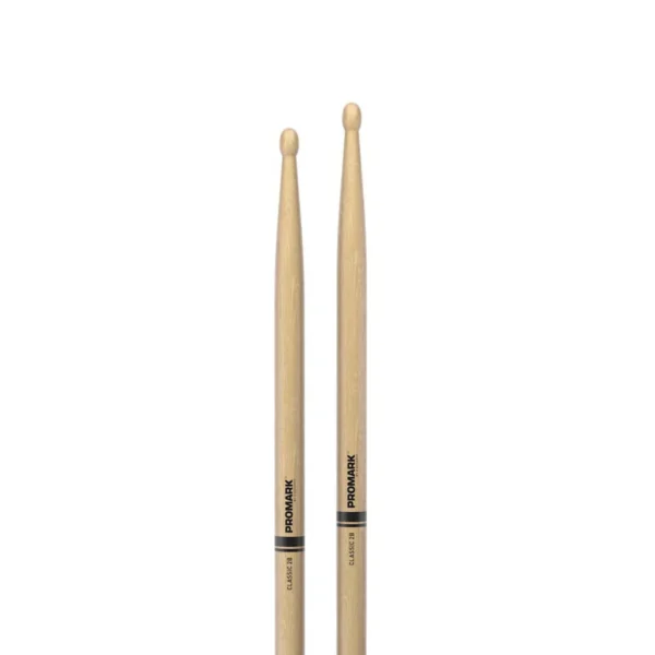 D'Addario TX2BW Hickory 2B Wood Tip Drumstick - Image 2