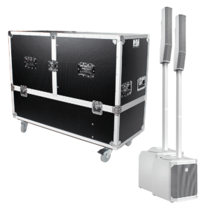 Electro-Voice EVOLVE 30M White (Pair) – ProX Flight Case for 2 EV Evolve 30