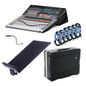 PreSonus StudioLive 32SC – GATOR CASES G-MIX 20X25 – SL-SHELF-MOUNT – HOSA LTE-503BNC – XLR Cable 6