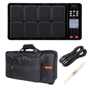 Roland OCTAPAD SPD-30 Black – Roland CB-BOCT – (2) 1/4 Cables – Drum Sticks