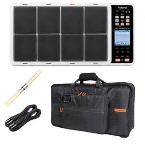 Roland OCTAPAD SPD-30 White – Roland CB-BOCT – (2) 1/4 Cables – Drum Sticks
