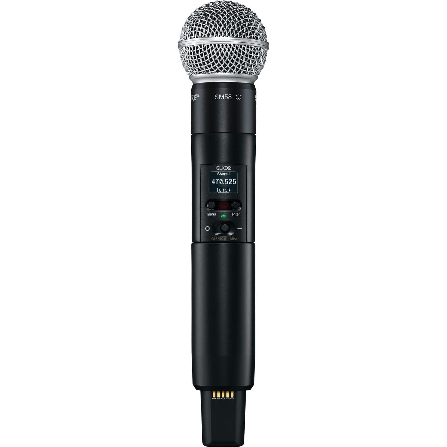 Shure SLXD24D/SM58 Dual-Channel Digital Wireless Handheld Microphone System with SM58 Capsules (G58: 470 to 514 MHz)